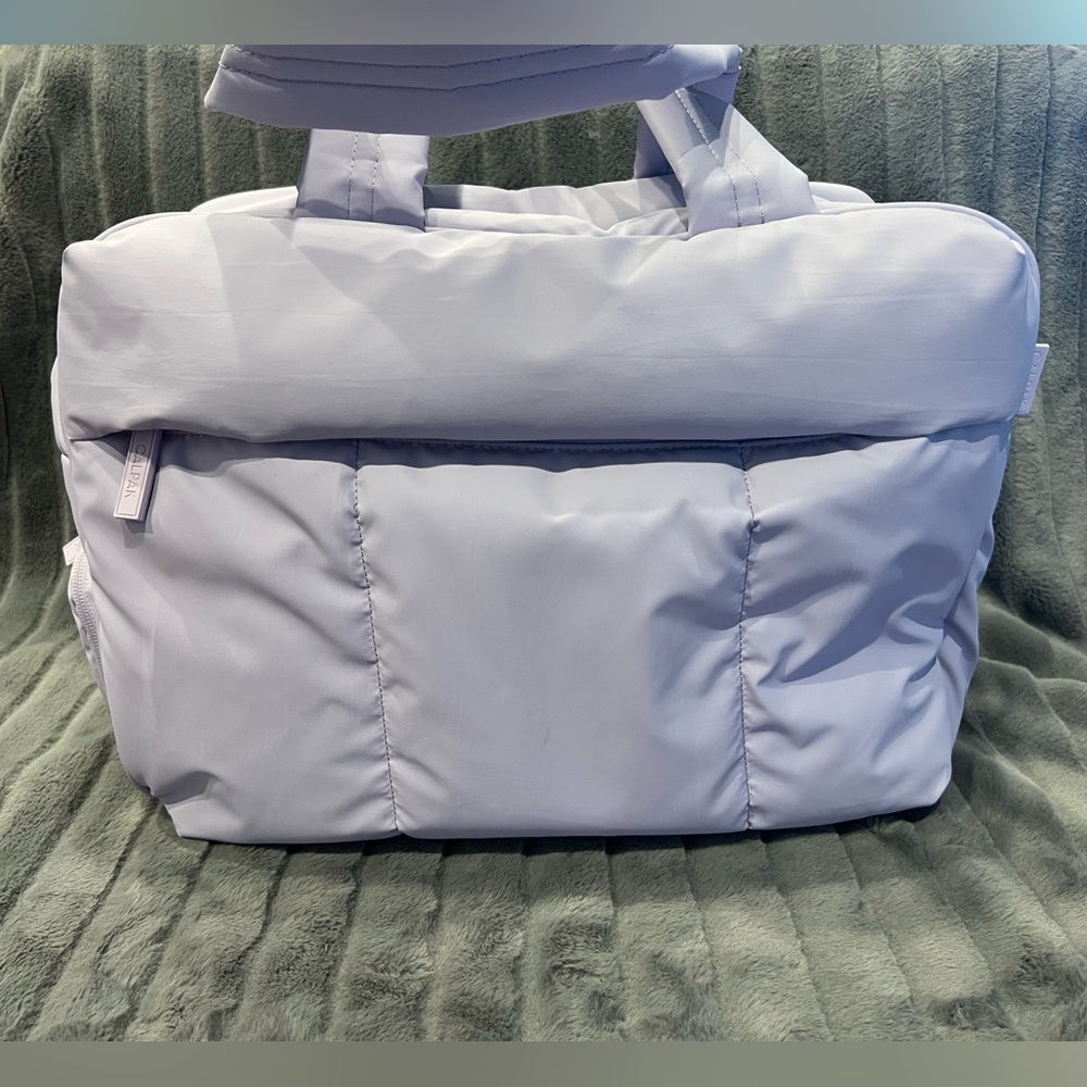 Calpak Luka Duffel in Orchid Monochrome with Passport case & Terra Clippable NEW - Picture 3 of 14